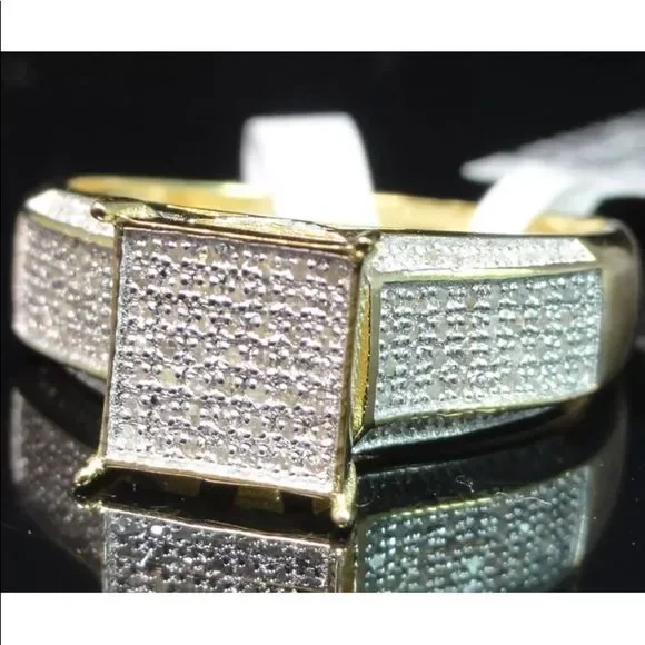 REAL DIAMOND Ring New Men Women Engangment